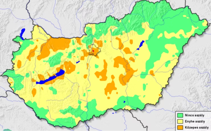 Aszálytérkép 06.02. (Forrás: met.hu)