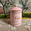 Miniature : Pink French enamel repaired epicerie pots
