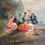 Miniature : Pastoral 'Fête Galante' French 19th century original painting