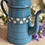 Thumbnail: Lustucru beautiful blue enamel coffee pot