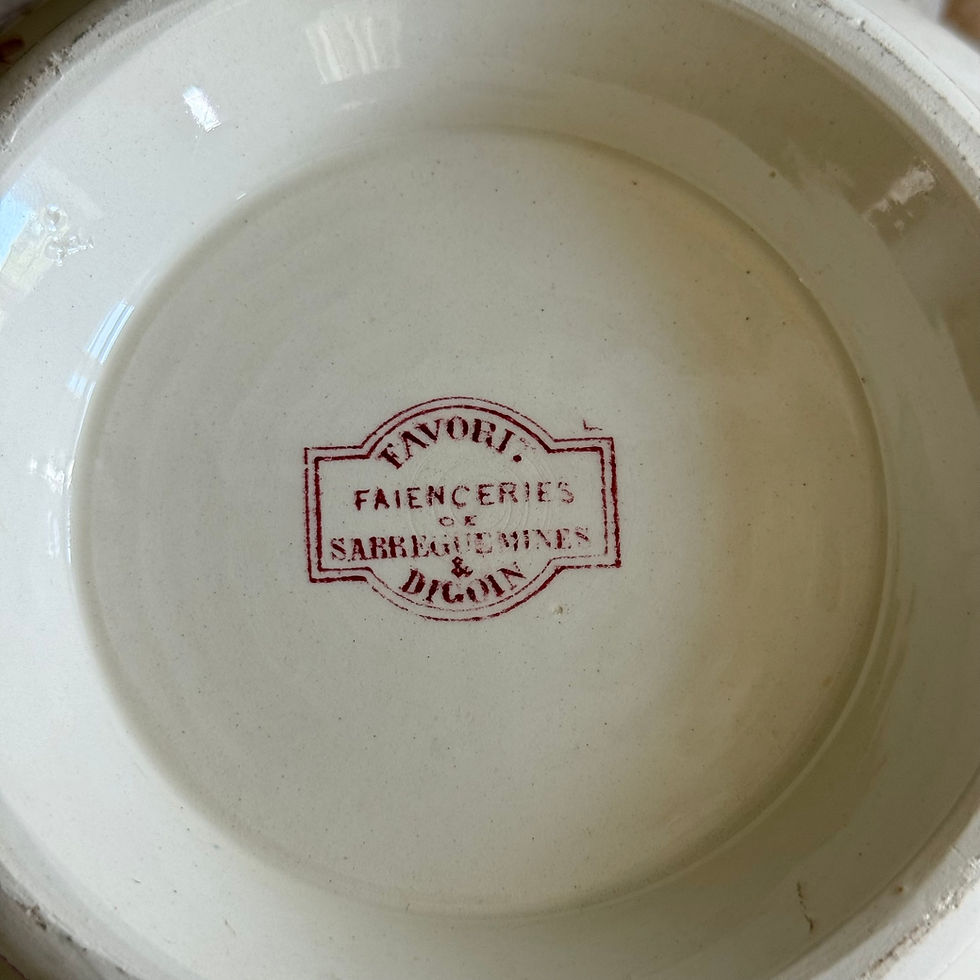 Miniature : Favori by Sarreguemines pink birds small tureen