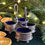 Thumbnail: Christofle table salts with cobalt blue glass