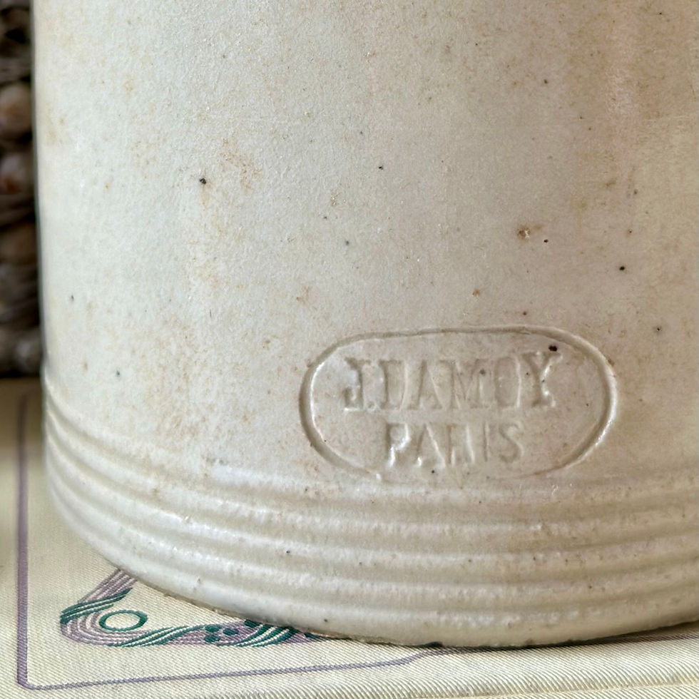 Thumbnail: Julien Damoy antique stoneware crock