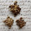 Miniature : Ornate Parisian quality bronze ormolu cache clous set
