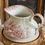 Thumbnail: Soft red floral voluptuous French water pitcher