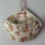 Thumbnail: Sarreguemines Louis XV hanging bouquet holder vase