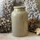 Miniature : Creamy stoneware tall mustard pot