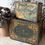 Miniature : Pair of Felix Potin antique biscuit tin boxes