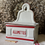 Miniature : Red and white enamel match box 'Allumettes'