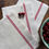 Miniature : Red stripe classic French torchon kitchen towels