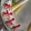 Miniature : Majolica  asparagus plates enchanting 'coeur de Marie' design