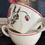 Miniature : Beautiful pair of poppy large French coffee cups