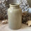 Miniature : Creamy stoneware tall mustard pot
