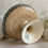Miniature : Antique 'tea stained' French ironstone compotes