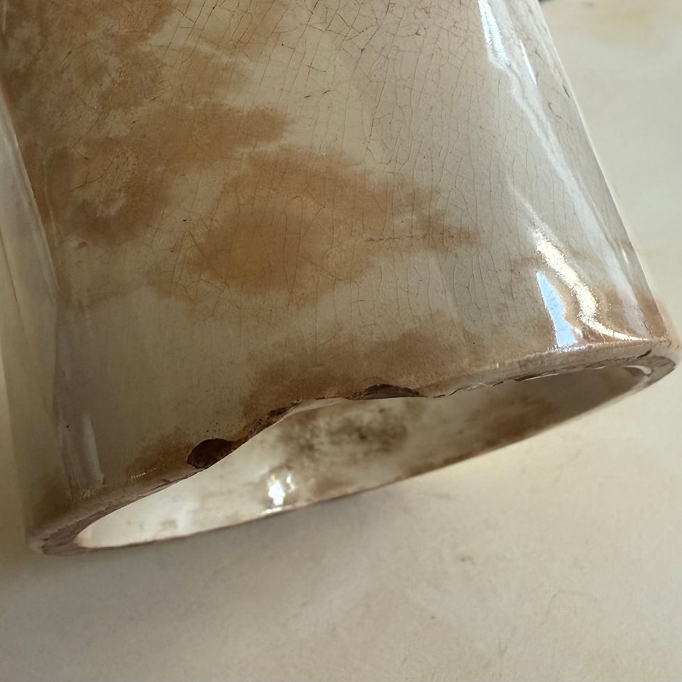 Thumbnail: Antique rare patinated GA confiture pot