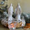 Miniature : Bisque porcelain Mary and Joseph statues