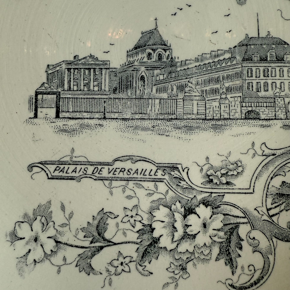 Miniature : Versailles Palace ironstone compote by C&M Paris