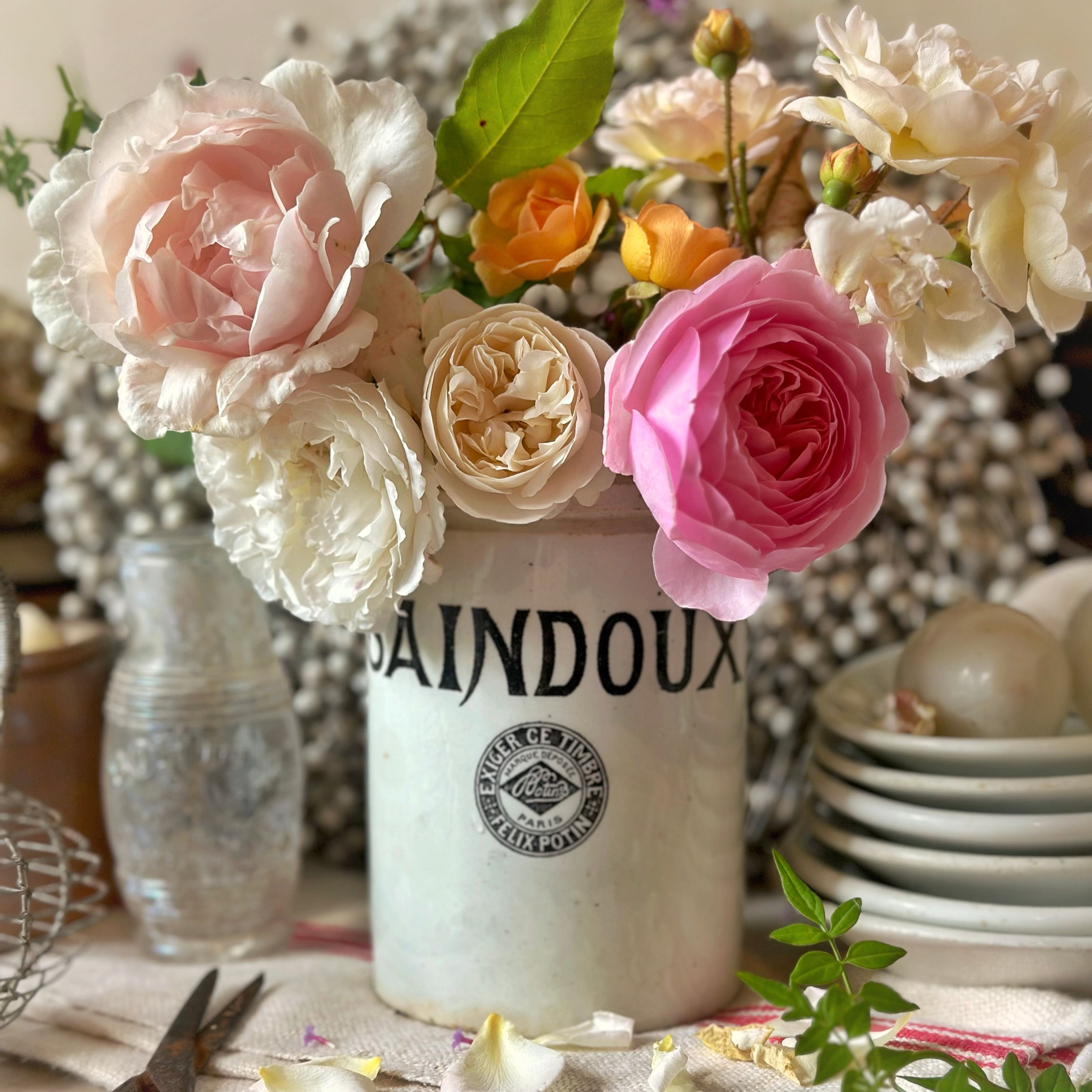 Felix Potin Saindoux ironstone crock