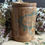 Thumbnail: Heavily patinated dark Felix Potin confiture pot crock