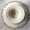 Miniature : Antique French ironstone compote and footed plate
