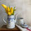 Miniature : Lustucru collectible French antique enamel coffee pot