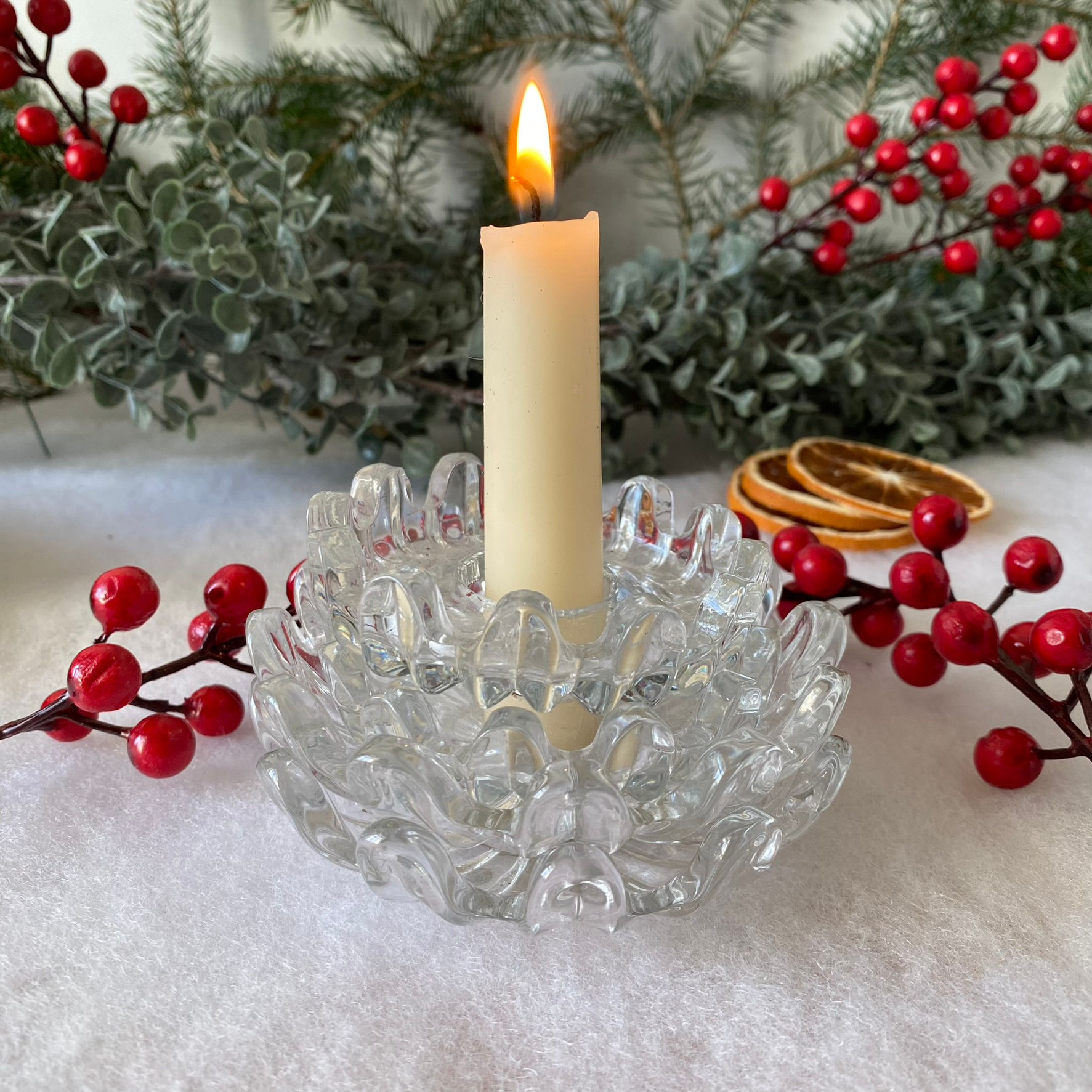 Pairs of lead crystal chandelier cups
