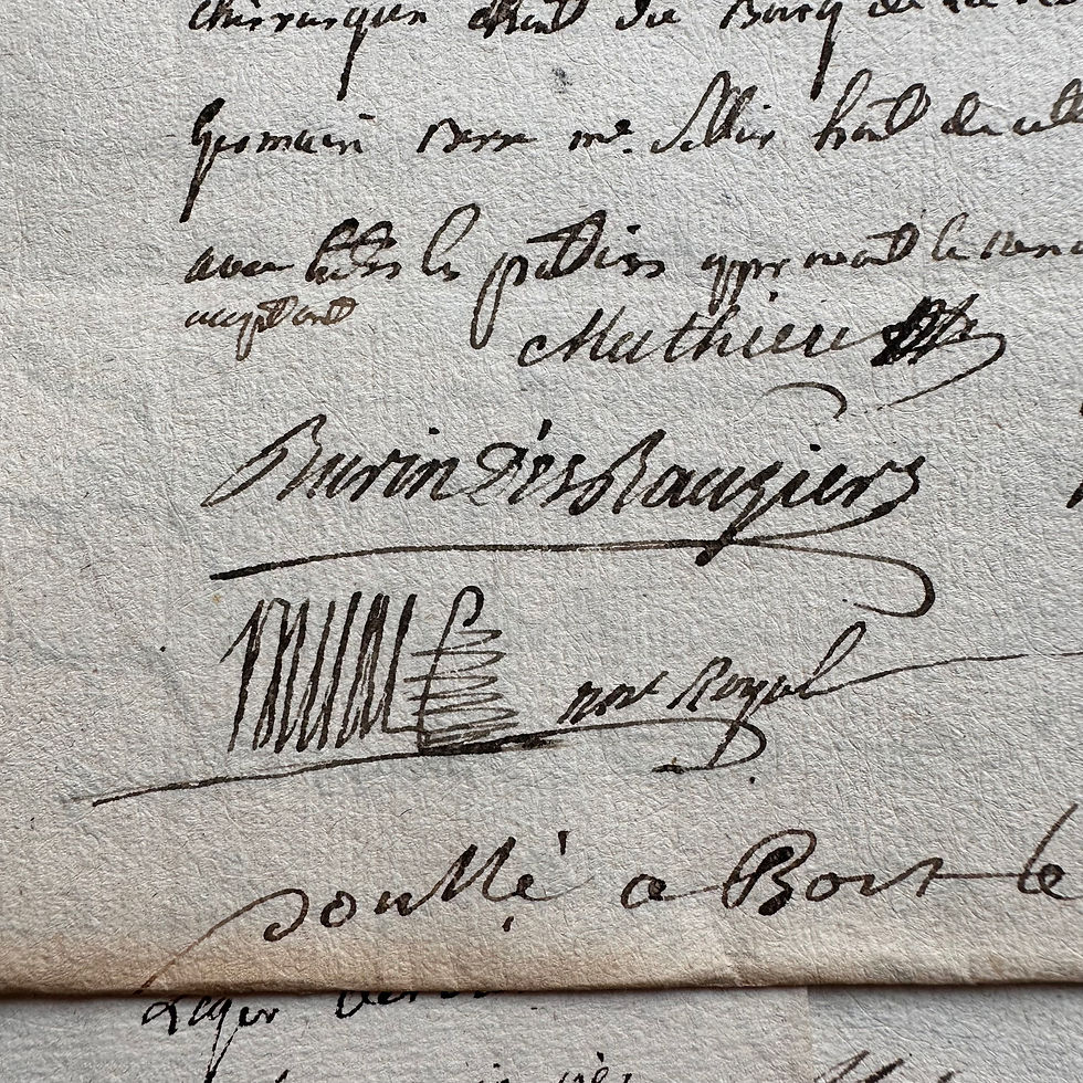 Thumbnail: 1766 stamped French copperplate documents