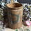 Thumbnail: Heavily patinated dark Felix Potin confiture pot crock