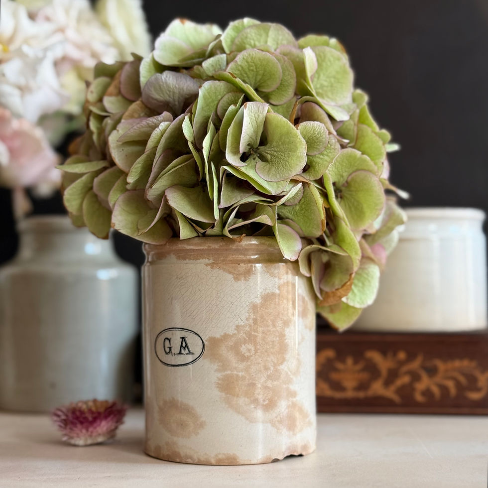 Thumbnail: Antique rare patinated GA confiture pot