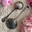 Thumbnail: Exceptional shell design pair of large French sugar spoons