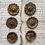 Thumbnail: Antique bronzed cache clous pairs