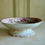 Thumbnail: Floral deep pink transferware patinated compote