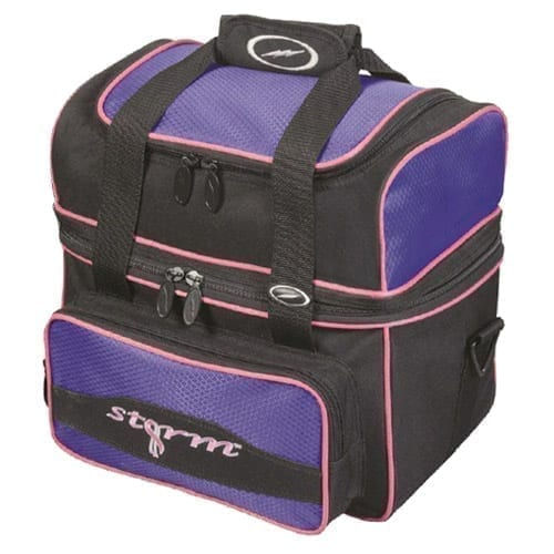Storm 1 Ball Flip Tote Single Black Purple Bowling Bag