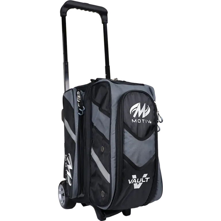 Motiv Vault 2 Ball Double Roller Covert Black Bowling Bag