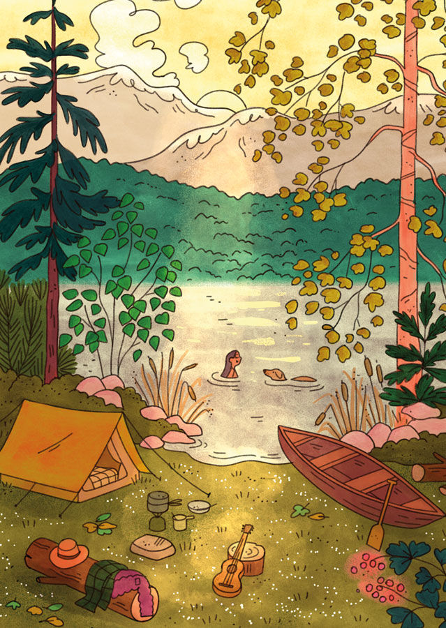 Miniature : Camping by the Lake