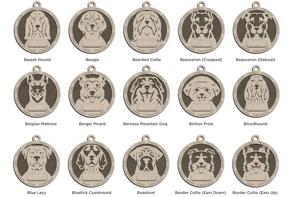 Thumbnail: Personalized Dog Breed Ornaments