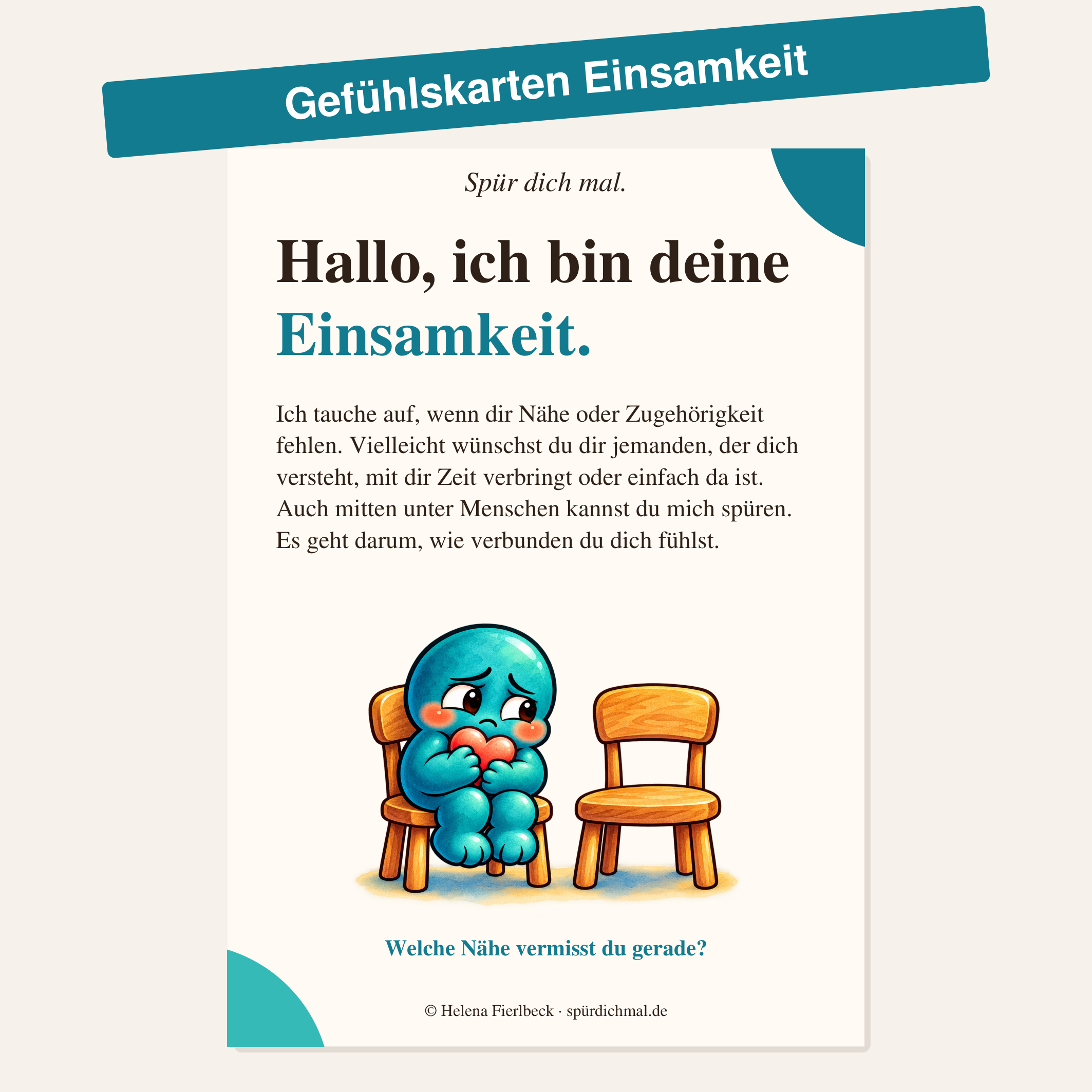 Gefühlskarten "Einsamkeit"