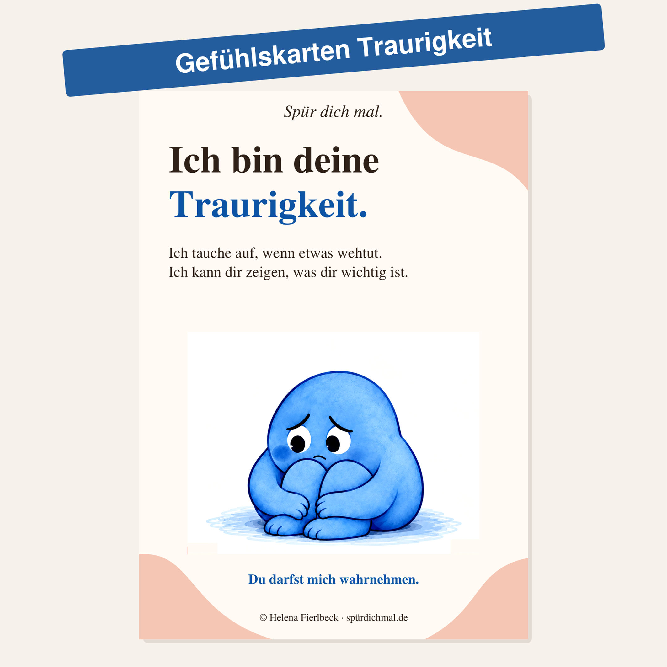 Gefühlskarten "Traurigkeit"