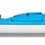 Thumbnail: Delta Kayaks 17.5T Tandem Kayak Azure Blue Side View