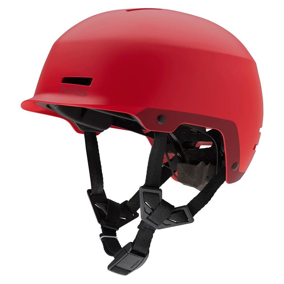Neso Watersports Safety Helmet Red 3/4 view