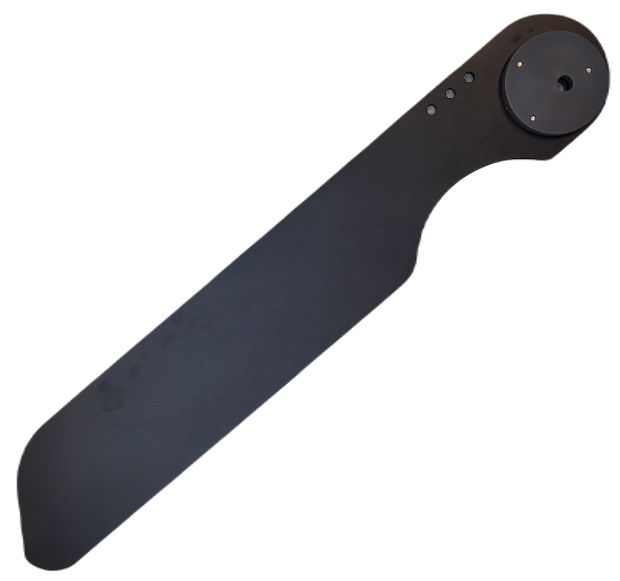 Black coated aluminum rudder blade for necky single kayaks