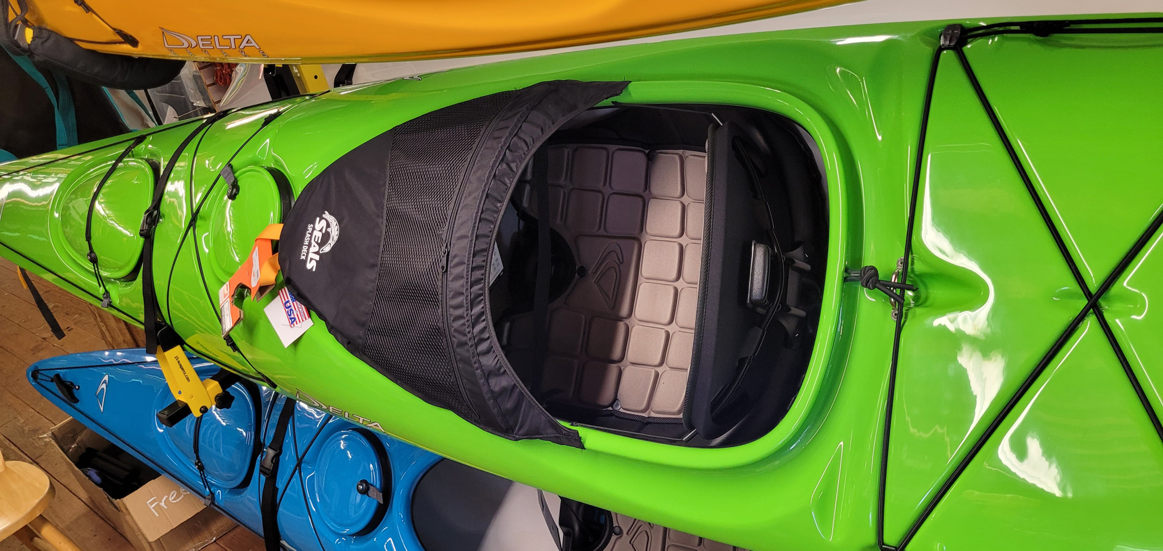 half skirt on a kayak cockpit