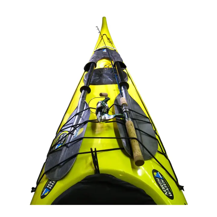 Britches Style Spare Kayak Paddle Holder In Use