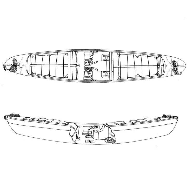 Canoe Thigh Strap Set Up Diagram