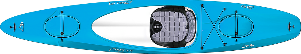 Thumbnail: Delta Kayaks 12AR Recreational Kayak Azure Blue Seat Detail