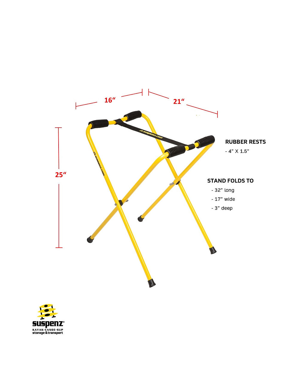 Thumbnail: Folding Kayak Stands -Large Dimensions