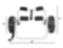 Mid Wheel Style Kayak Portage Cart With Dimensions