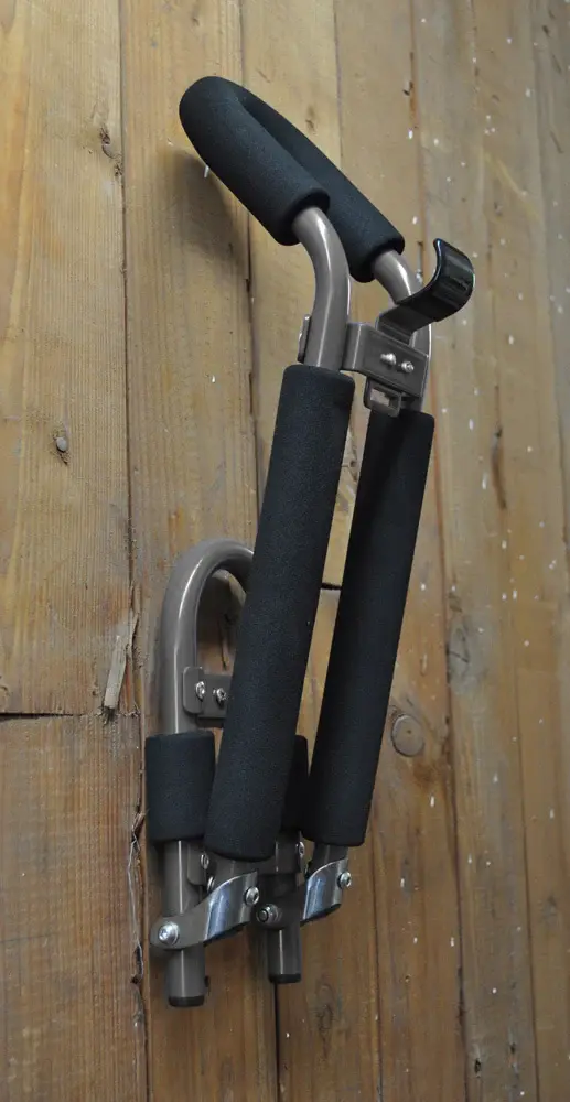 Kayak Wall Cradles Folded Up