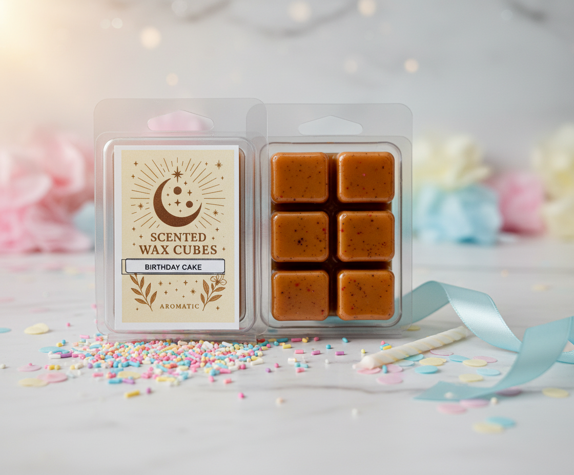 Birthday Cake Soy Wax Cube