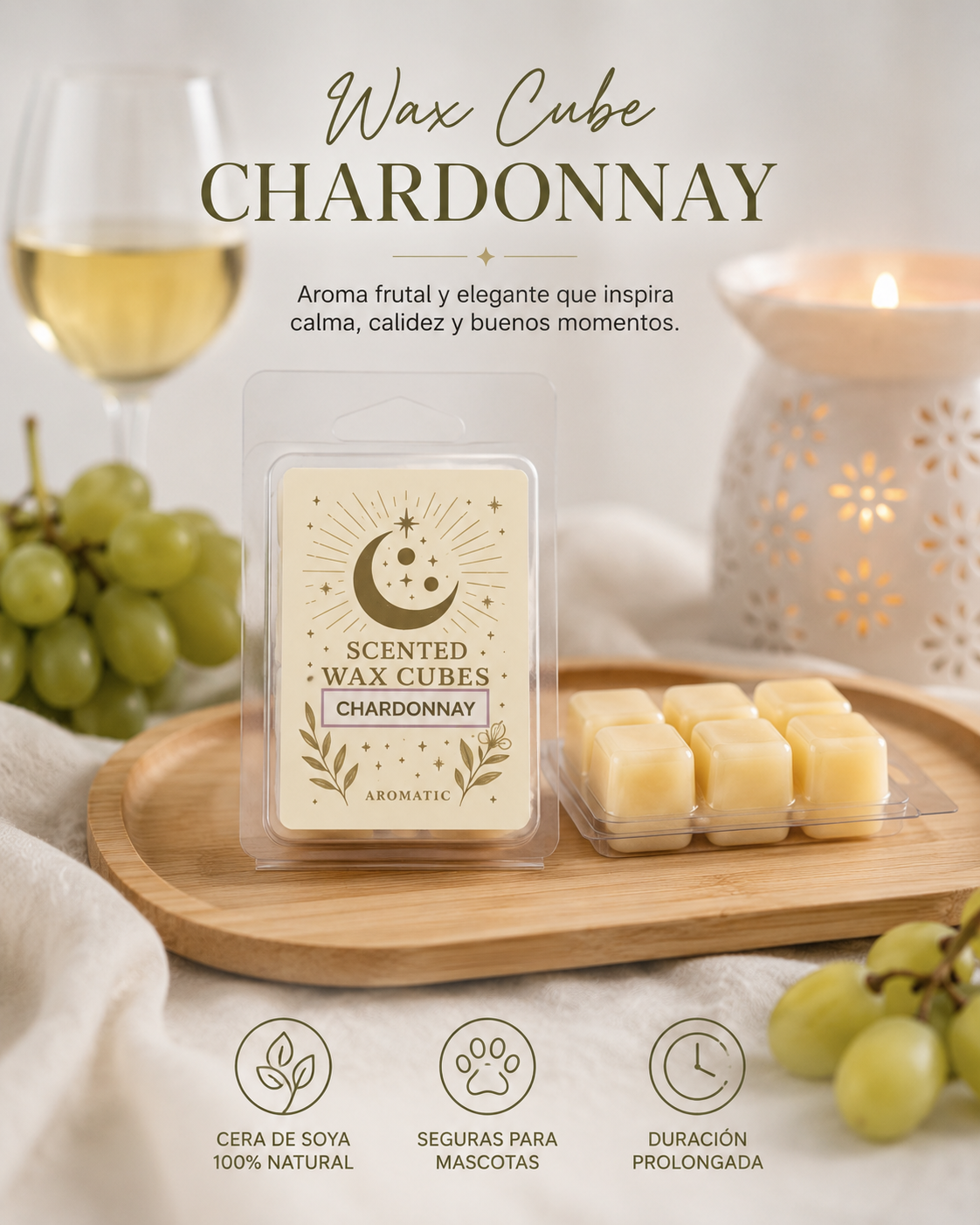 Chardonnay Wax Cubes 